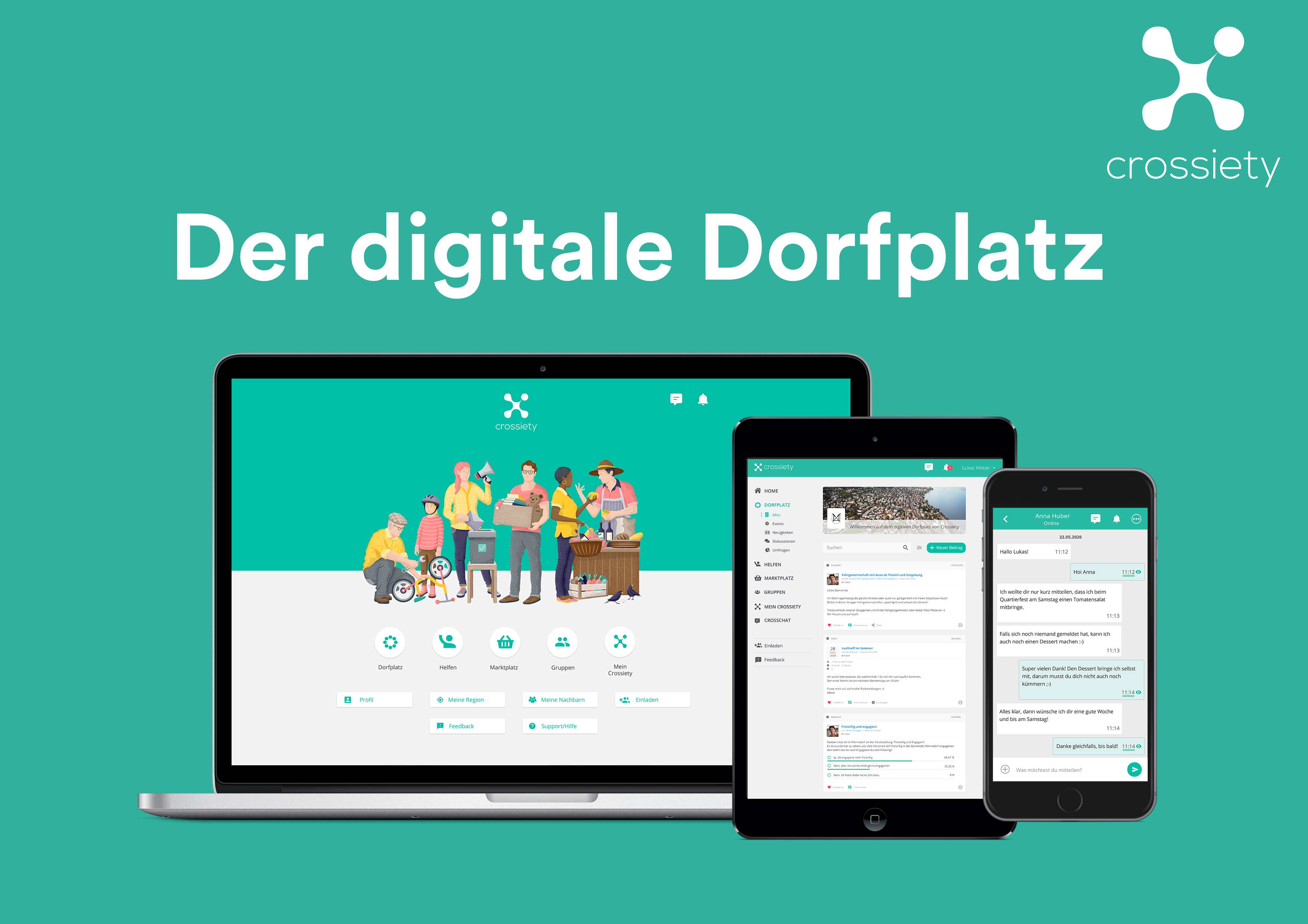 Crossiety – der digitale Dorfplatz